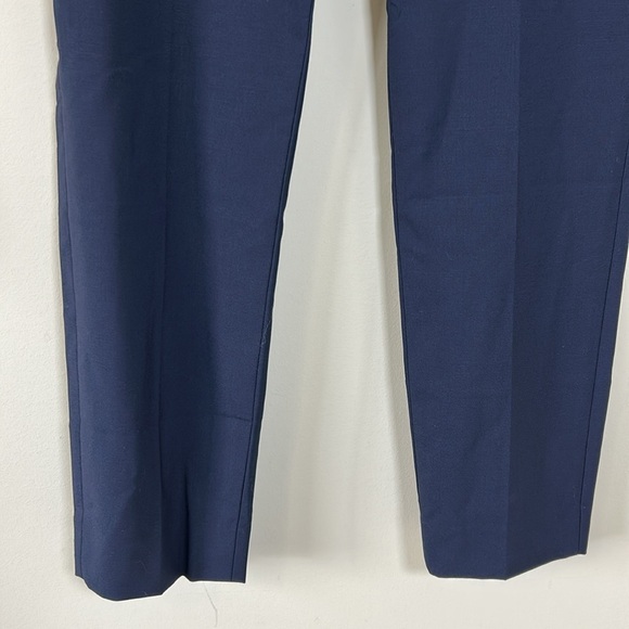 J Crew Bi Stretch Wool Navy Blue Pant Ankle Trouser Pockets Career Sz 4 NEW - Picture 5 of 14